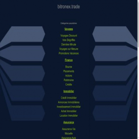 Скриншот главной страницы сайта bitronex.trade