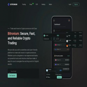 Скриншот главной страницы сайта bitronium.com
