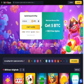 Скриншот главной страницы сайта bitstarz11.com