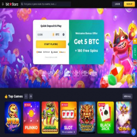 Скриншот главной страницы сайта bitstarz82.com