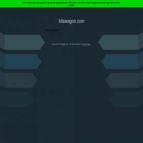 Скриншот главной страницы сайта bitswagon.com