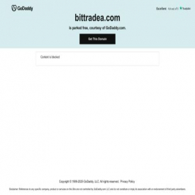 Скриншот главной страницы сайта bittradea.com