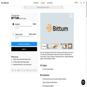 Скриншот главной страницы сайта bittum.com