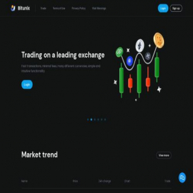 Скриншот главной страницы сайта bitunix.us