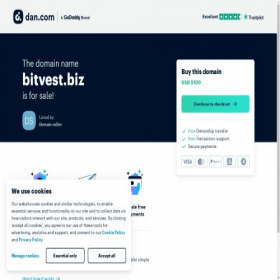 Скриншот главной страницы сайта bitvest.biz