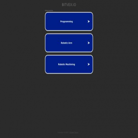 Скриншот главной страницы сайта bitvex.io