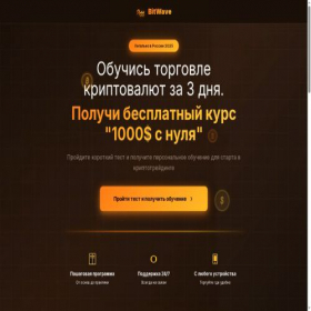 Скриншот главной страницы сайта bitwave.info
