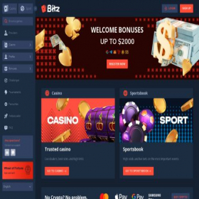 Скриншот главной страницы сайта bitz.io