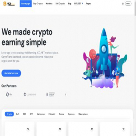 Скриншот главной страницы сайта bitzwallet.com