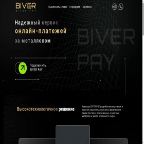 Скриншот главной страницы сайта biver-pay.ru