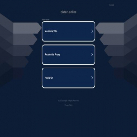 Скриншот главной страницы сайта bixters.online
