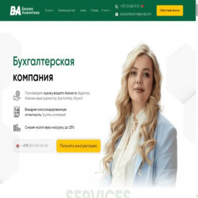 Скриншот главной страницы сайта biz-analitika.com