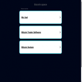 Скриншот главной страницы сайта bizcoin.space