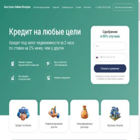 Скриншот главной страницы сайта bizfunds.ru