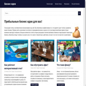 Скриншот главной страницы сайта biznesi.su