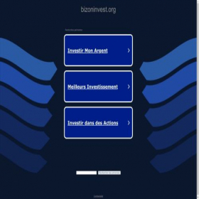 Скриншот главной страницы сайта bizoninvest.org