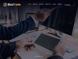 Скриншот главной страницы сайта bizztrade.com