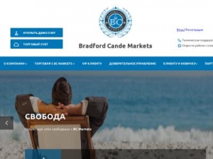 Скриншот главной страницы сайта bk-markets.com