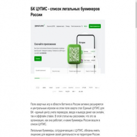 Скриншот главной страницы сайта bkcupis.ru