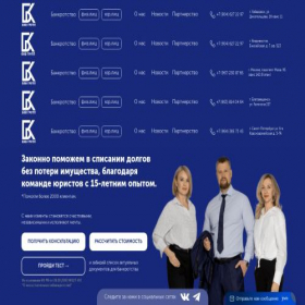 Скриншот главной страницы сайта bkfgroup.ru