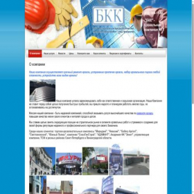 Скриншот главной страницы сайта bkk-spb.ru
