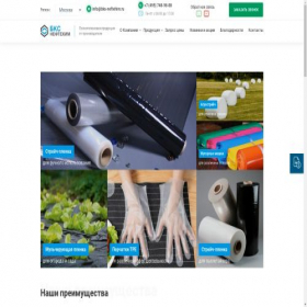 Скриншот главной страницы сайта bks-neftehim.ru