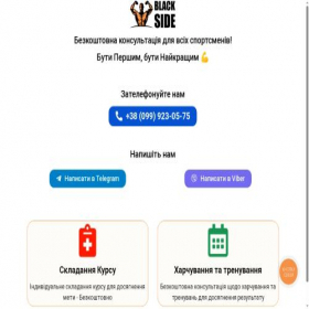 Скриншот главной страницы сайта black-side.pro