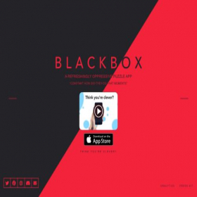 Скриншот главной страницы сайта blackboxpuzzles.com