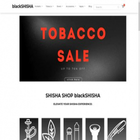 Скриншот главной страницы сайта blackshisha.com
