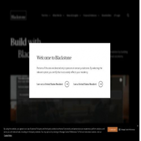 Скриншот главной страницы сайта blackstone.com