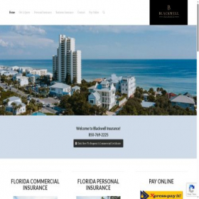 Скриншот главной страницы сайта blackwellinsurance.net
