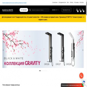 Скриншот главной страницы сайта blackwhite-group.com