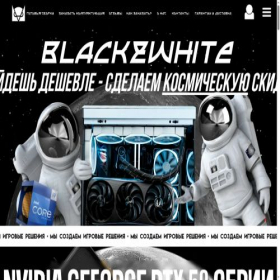 Скриншот главной страницы сайта blackwhitepc.ru