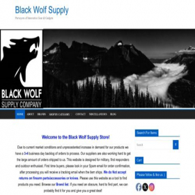 Скриншот главной страницы сайта blackwolfsupply.com