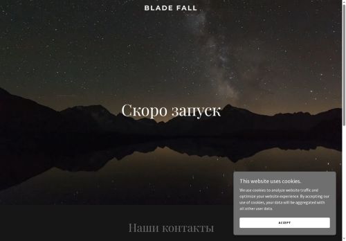 Скриншот главной страницы сайта bladefallrequiem.online
