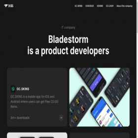 Скриншот главной страницы сайта bladestorm.org