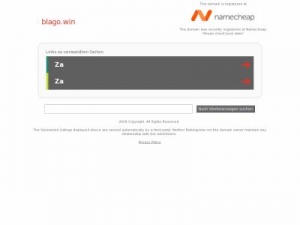 Скриншот главной страницы сайта blago.win
