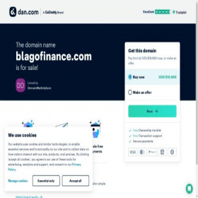 Скриншот главной страницы сайта blagofinance.com