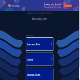 Скриншот главной страницы сайта blajwebsite.com