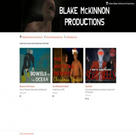 Скриншот главной страницы сайта blakemckinnonproductions.itch.io
