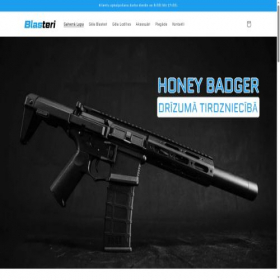 Скриншот главной страницы сайта blasteri.lv