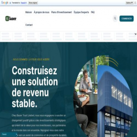Скриншот главной страницы сайта blazertrustlimited.com