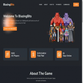 Скриншот главной страницы сайта blazingbits.org