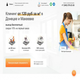 Скриншот главной страницы сайта blesk-servise.ru