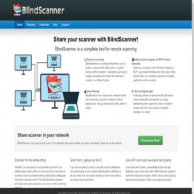 Скриншот главной страницы сайта blindscanner.com