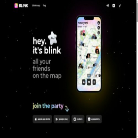 Скриншот главной страницы сайта blinkmap.com