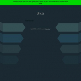 Скриншот главной страницы сайта blinx.bz