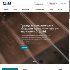 Скриншот главной страницы сайта bliss.ru