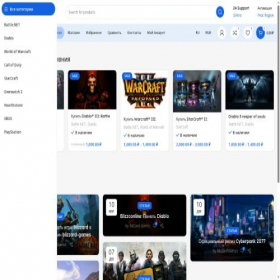 Скриншот главной страницы сайта blizzard-games.ru