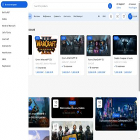 Скриншот главной страницы сайта blizzardshop.ru